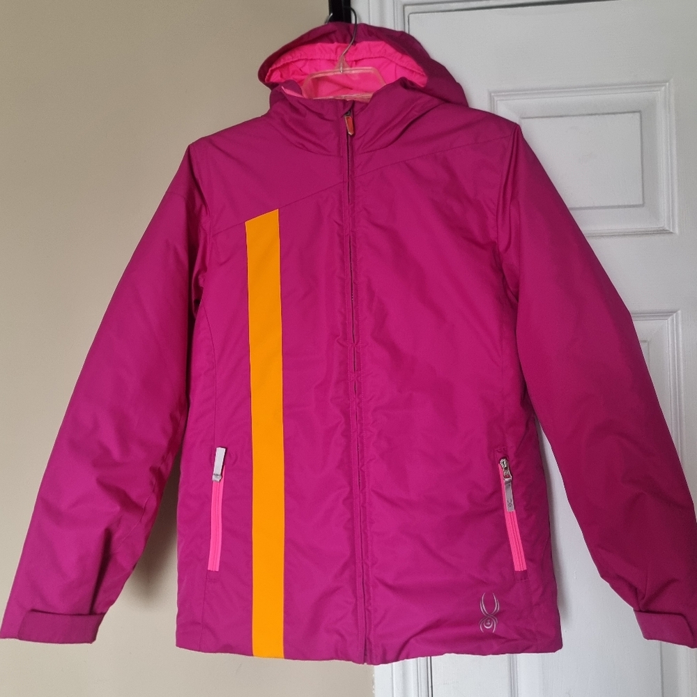 Spyder Kids Pink/ Orange Insulated Ski Jacket Size 20 Style 5320-15